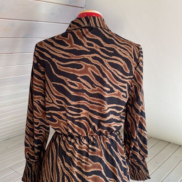 BB Dakota by Steve Madden Zebra Print Maxi Dress - Black and Brown - Picture 5 of 16